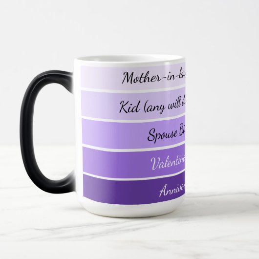 Tasse à café dégradé pour célébrations obligatoire (Gauche)