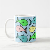 Tasse à café design à base de poisson tropical (Gauche)