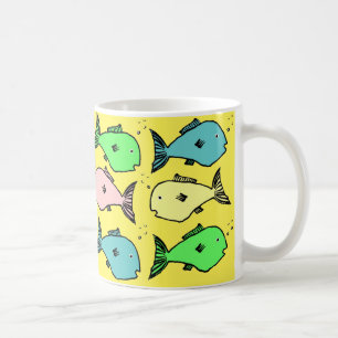 Tasse à café design à base de poisson tropical