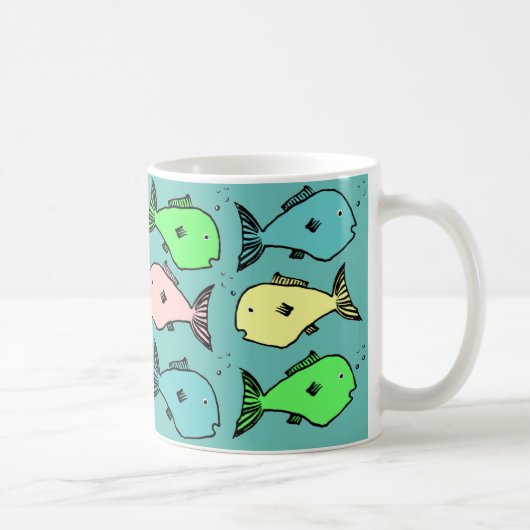 Tasse à café design à base de poisson tropical (Droite)