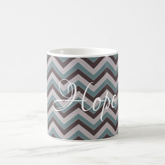 Tasse à café design Chevron personnalisable (Centre)