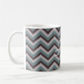 Tasse à café design Chevron personnalisable (Gauche)
