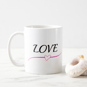 Tasse à café design tendance "Amour dans chaque go