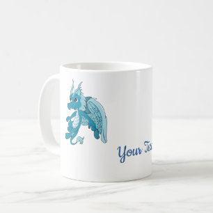 Tasse à café dessin animé Blue Dragon