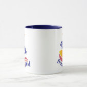 Tasse à café Deux Palmiers Bleus (Centre)