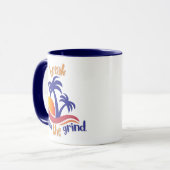Tasse à café Deux Palmiers Bleus (Devant gauche)
