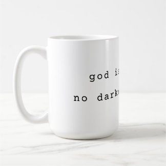 Tasse à café Dieu est Lumière Minimaliste