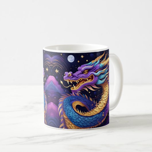 tasse à café dragon céleste (Devant droit)