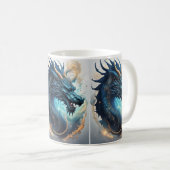 tasse à café dragon des nuages (Devant droit)