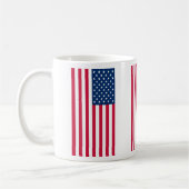 Tasse à café Drapeau Américain Patriotique Cadeau (Gauche)