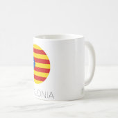 Tasse à café Drapeau de Catalogne (Devant droit)