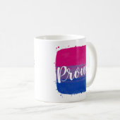 Tasse à café Drapeau de fierté bisexuelle (Devant droit)