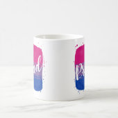 Tasse à café Drapeau de fierté bisexuelle (Centre)