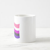 Tasse à café Drapeau de Fierté Genderfluid (Centre)