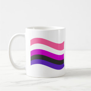 Tasse à café Drapeau de Fierté Genderfluid