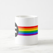Tasse à café Drapeau des Droits des Gays (Centre)