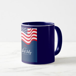 Tasse à café drapeau patriotique du 4 juillet