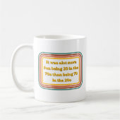 Tasse à café drôle citation rétro 70 (Gauche)