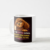Tasse à café drôle de Cockapoo | Tasse Humour Mama (Devant gauche)