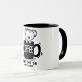 Tasse à café drôle de koala (Devant droit)