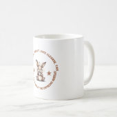 Tasse à café drôle de lapin Espresso Hustle (Devant droit)