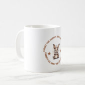 Tasse à café drôle de lapin Espresso Hustle (Devant gauche)