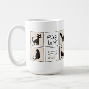 Tasse à café drôle de maman chat humaine en second