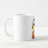 Tasse à café drôle de signe de paix d'alien de vie (Gauche)