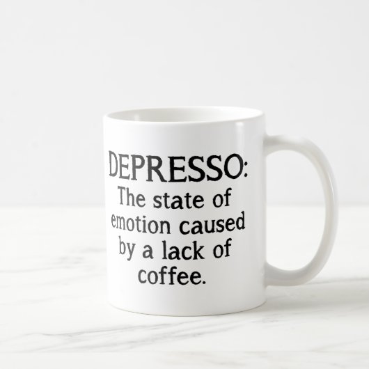 Tasse à café drôle Depresso (Droite)
