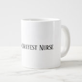Tasse à café drôle d'infirmière la plus correcte H (Devant droit)