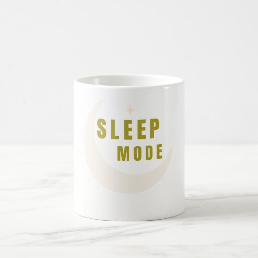 Tasse à café drôle en mode sommeil (Centre)
