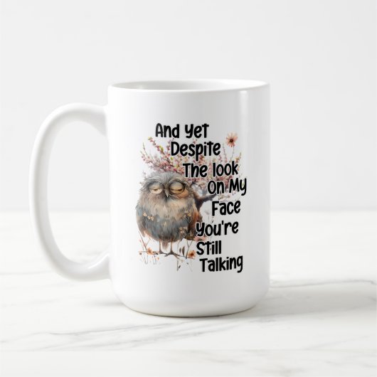 Tasse à café drôle et sarcastique (Gauche)