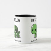 Tasse à café drôle Grumpy Turtle Time Not Slow (Centre)