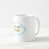 Tasse à café drôle "Ne pas déranger" – Mode sommei (Devant droit)