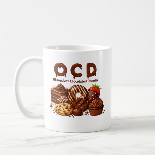 Tasse à café drôle pour Chocolatophiles (Gauche)