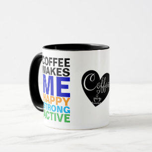 Tasse à café drôle pour hommes Le café me fait c
