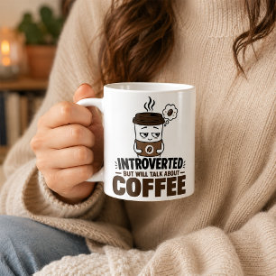 Tasse à café drôle pour introverti Cadeau d'humour