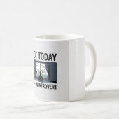 Tasse à café drôle pour introverti — Cadeau "Pas a (Devant droit)