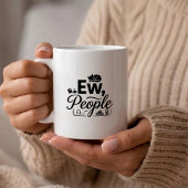 Tasse à café drôle pour introverti - Citation sur