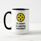 Tasse à café drôle pour joueur de pickleball (Gauche)