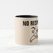 TASSE À CAFE DRÔLE POUR PAPA, PAS DE RESPECT ! (Centre)