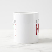 Tasse à café drôle Rouge & Noir Certainement pas (Devant)