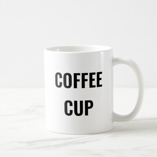Tasse à café drôle - Texte simple - Cadeau farce (Droite)
