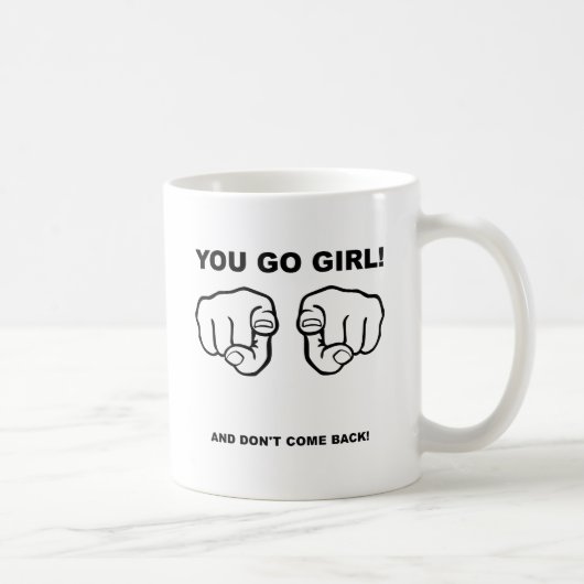 Tasse à Café Drôle Toi la Fille (Droite)