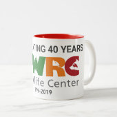 Tasse à café du 40e anniversaire (Devant droit)