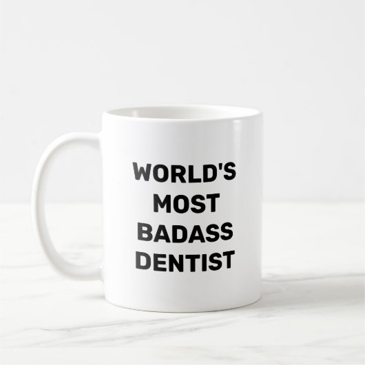 Tasse à café du dentiste le plus badass du monde (Gauche)