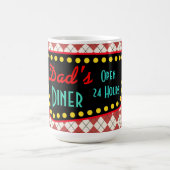 Tasse à café du diner de papa rétro (Centre)