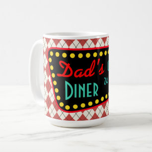 Tasse à café du diner de papa rétro