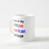 tasse à café du patrimoine africain américain (Devant gauche)