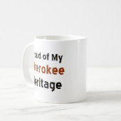 tasse à café du patrimoine cherokee (Devant gauche)